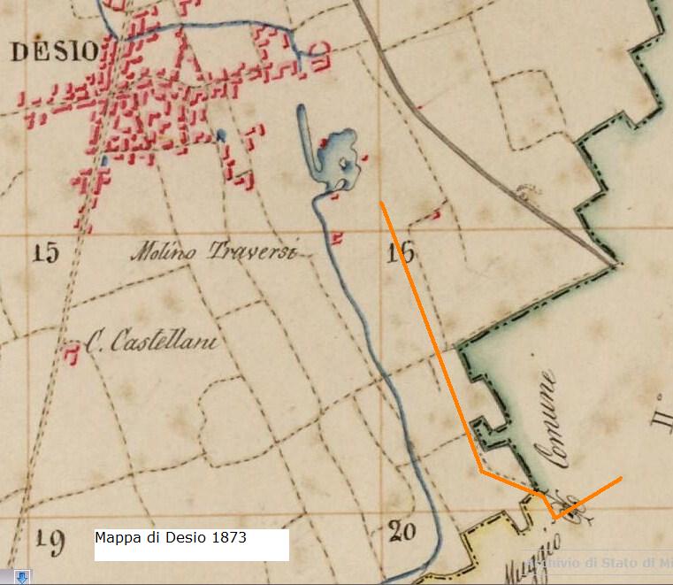 Mappa 1873 quadro di unione